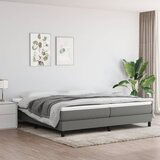 The Living Store Box spring postelja z vzmetnico temno siva 200x200 cm blago - Box Spring Postelja, (21520929) Cene