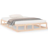 vidaXL Posteljni okvir 140x190 cm trden les, (20795106) Cene