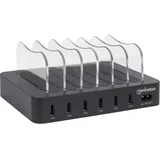 Manhattan 102254 USB stanica za punjenje utičnica Izlazna struja maks. 2.4 A 6 x USB 3.2 gen. 1 utičnica A (USB 3.0)