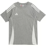 Adidas Tehnička sportska majica 'TIRO24' siva / bijela
