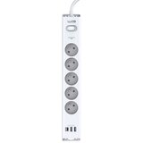 Winner Group - Zaštita od prenapona 5 utičnica + 2xUSB-A + 1xUSB-C bela | Eponuda.com
