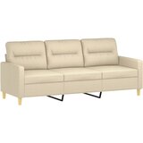  3-dijelni set sofa s jastucima krem od mikrovlakana | shoptok.hr
