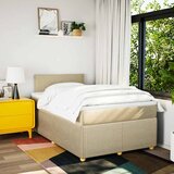  Krevet box spring s madracem krem 120 x 190 cm od tkanine | shoptok.hr