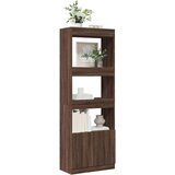 vidaXL Visoka komoda boja smeđeg hrasta 63x33x180 cm konstruirano drvo | shoptok.hr