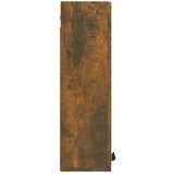 vidaXL Kopalniška omarica z ogledalom dimljeni hrast 64x20x67 cm | Shoptok.si