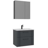 Hanah home Kupatilski ormarić sa umivaonikom i ogledalom (2 komada) Bari 65 v2 228 | Eponuda.com