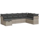  8-dijelni set vrtnih sofa od poliratana s jastucima svjetlosivi | shoptok.hr
