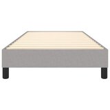  Okvir za krevet s oprugom svjetlosivi 90x190 cm od tkanine | shoptok.hr