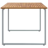  Stol za vrt Siva 180 x 90 x 75 cm Čvrsto drvo akacije | shoptok.hr