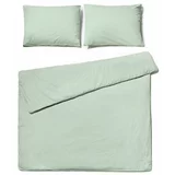Bonami Selection Kadulja zelena posteljina za bračni krevet od stonewashed pamuka , 200 x 220 cm