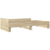  Okvir za krevet boja hrasta 75x190 cm od konstruiranog drva | shoptok.hr