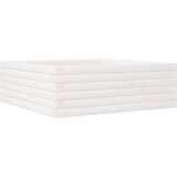  Vrtno cvetlično korito belo 70x70x23 cm trdna borovina | Shoptok.si