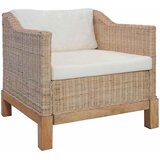  Fotelja s jastucima od prirodnog ratana | shoptok.hr