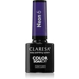 Claresa SoakOff UV/LED Color Neon gel lak za nohte odtenek 6 5 g Cene