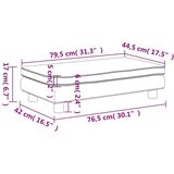 vidaXL Otroški kavč s stolčkom za noge moder 100x50x30 cm žamet | Shoptok.si