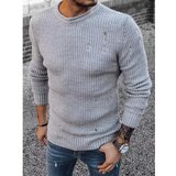 DStreet Men's light gray sweater WX1989 Cene