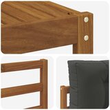  Set vanjskih sofa 6 kom. Prirodna i antracit Smeđa 325 x 166,5 x 73 cm | Shoptok.si