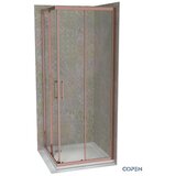 Copen Tuš kabina C-02-RG43K800 Atlas Pro ram roze zlato 80x80x195cm providno staklo 6mm | Eponuda.com