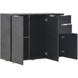  Komoda visoki sjaj crna 107x35x80,5 cm | shoptok.hr