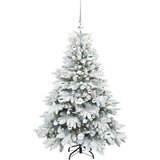 vidaXL Umestno božično drevo med 150 LED Zelena 120 cm PE in PVC | Shoptok.si