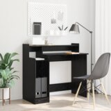 vidaXL Stol Crni hrast 97 x 45 x 90 cm Konstruirano drvo | shoptok.hr