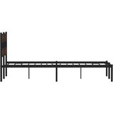 vidaXL Okvir kreveta bez madraca s uzglavljem boja hrasta 120x200 cm | shoptok.hr