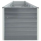  Visoka greda pocinkano jeklo 400x80x45 cm siva, (20618677) | Shoptok.si