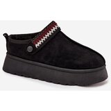 Boto Women's Low Snow Boots With Moving Strap And Embroidery On Platform Black Lyrisse | shoptok.hr