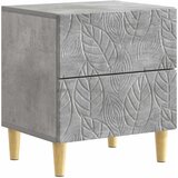  Noćni ormarić Betonska siva 43 x 34,5 x 48 cm Konstruirano drvo | shoptok.hr