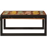 vidaXL Polica za kopalnico 60 x 50 x 23 cm Trdna mango les, železo | Shoptok.si