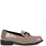 GOODIN Dark beige loafers with leather insole | Shoptok.si