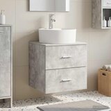  Umivaonik s policom Betonska siva 49,5 x 44,5 x 65 cm | shoptok.hr