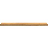 vidaXL Okenske police 2 kosa svetlo rjava 140x25x2 cm trdna hrastovina | Shoptok.si