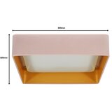  Brilagi-LED prigušiva svetiljka VELVET SQUARE LED/36W/230V Wi-Fi Tuya+daljinski upravljač ružičasta | Eponuda.com