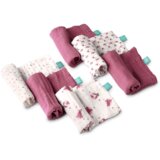 Koala Babycare® Set muslinskih pelena za bebe 30x30 6/1 roze | Eponuda.com