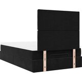 vidaXL otomanski okvir kreveta s madracima crni 120x190 cm baršunasti | shoptok.hr