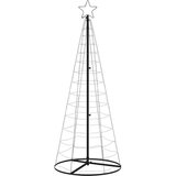 vidaXL Osvetljena novoletna jelka stožec 200 LED modra 182 cm | Shoptok.si