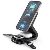  B-16 Bežični punjač 3u1 Magsafe za iPhone/Airpods/Apple Watch, 15W, Crni | Eponuda.com