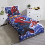 Jerry Fabrics Crvena/plava pamučna dječja posteljina sa svjetlećim efektom za krevet za jednu osobu 140x200 cm Spider-man – | shoptok.hr