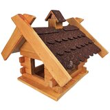  Drvena hranilica za ptice sa posudom za hranu | shoptok.hr