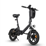 BODYWEL Mini zložljivo električno kolo T16 Pro, 14", 250 W 36 V 7,8 Ah, za vožnjo na delo, črno, (5000234090) | Shoptok.si