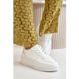 Boto Women's Platform Sneakers With Decorative Lacing White Mistra | Shoptok.si