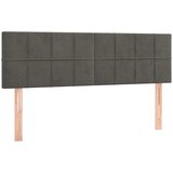  s oprugama i madracem tamnosivi 140x190 cm baršunasti | shoptok.hr
