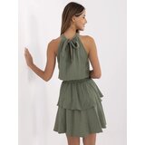 Italy Moda Dress-MI-SK-92166.71P-khaki | Shoptok.si