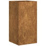 Maison Chic Cvetlični Lonec - Cvetlično korito Rusty 40x40x80 cm Vremensko odporno jeklo, (21789185) Cene