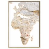  Slika - Hot Continent (1 Part) Vertical 80x120 U prirodnom drvenom okviru | shoptok.hr