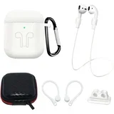 Kompletan set silikonskog kućišta za AirPods 2 / AirPods 1 - Bijela