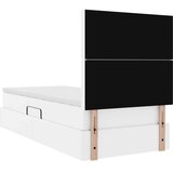  Krevet s od storage Čista bijela 90 x 200 cm Lažna koža | shoptok.hr