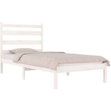  Okvir za krevet od masivne borovine bijeli 100 x 200 cm | shoptok.hr