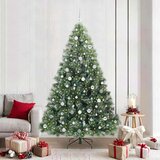 vidaXL Umjetno božićno drvce s stalakom Zelena 210 cm PE i PVC | shoptok.hr